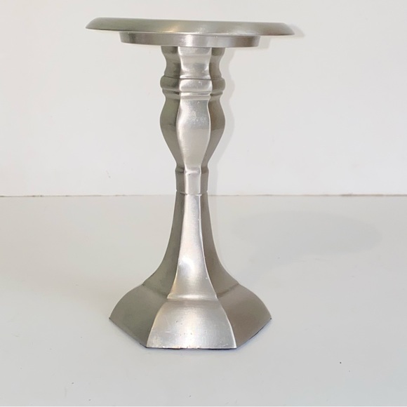 Kohl's Accents Brushed Silver Pillar Candle Holder Poshmark